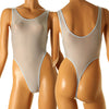 La-Pomme GUS fabric high leg leotard 94360