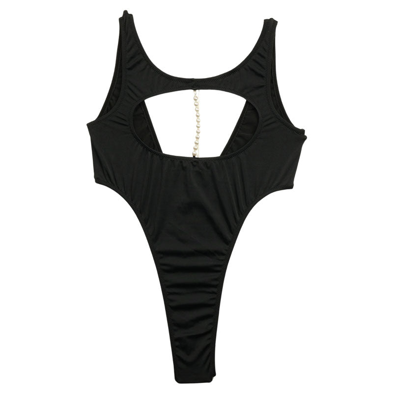 La-Pomme E6000 fabric leotard with pearl accessories 94950