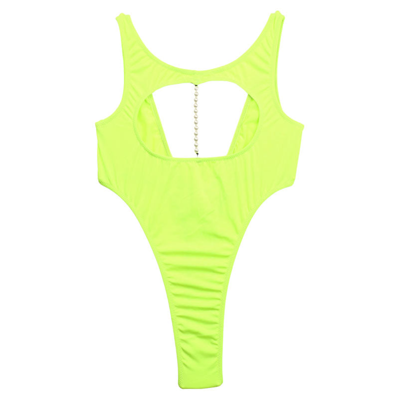 La-Pomme E6000 fabric leotard with pearl accessories 94950