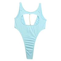 La-Pomme E6000 fabric leotard with pearl accessories 94950