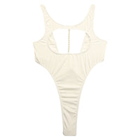 La-Pomme E6000 fabric leotard with pearl accessories 94950