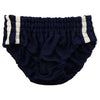 La-Pomme SMS fabric with side lines, shallow sports bloomer style full back, in-rubber type SB05