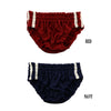 La-Pomme SMS fabric with side lines, shallow sports bloomer style full back, in-rubber type SB05